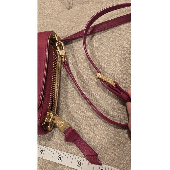 Tory Burch Thea Small Pebbled Leather Wallet Crossbody Bag - Picture 3 of 7